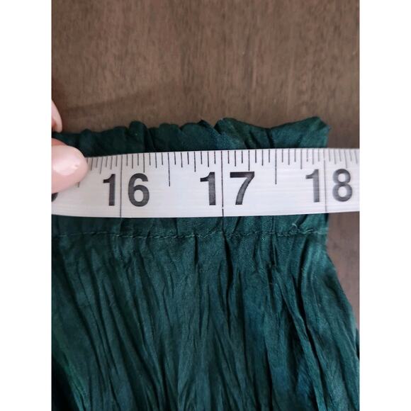 The Limited Emerald Green Silk Maxi Skirt - Picture 7 of 7